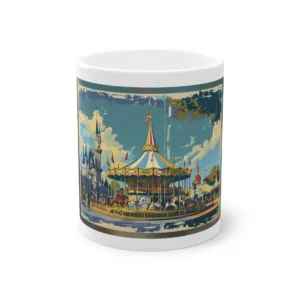 Vintage Carousel with Castle Mug
