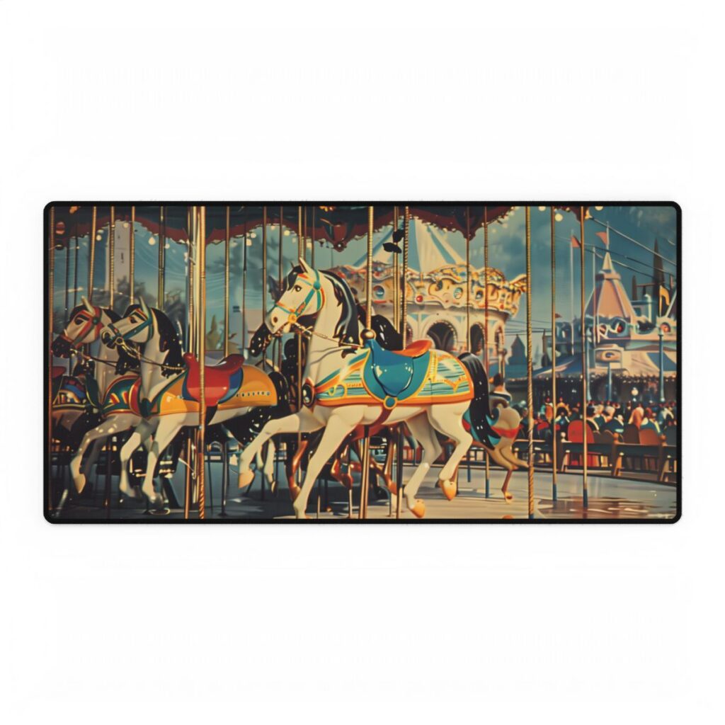 Vintage Disney World Disneyland Attraction Poster: Cinderella Castle - Desk Mat