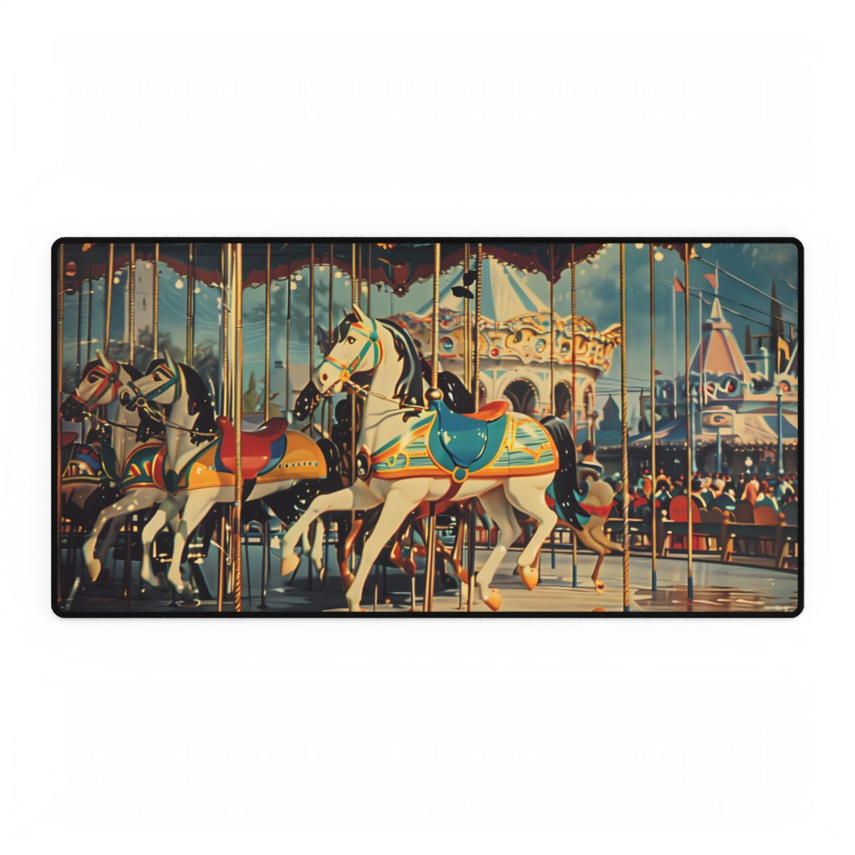 Vintage Disney World Disneyland Attraction Poster: Cinderella Castle - Desk Mat