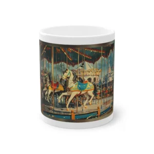 Vintage Carousel Horses Mug