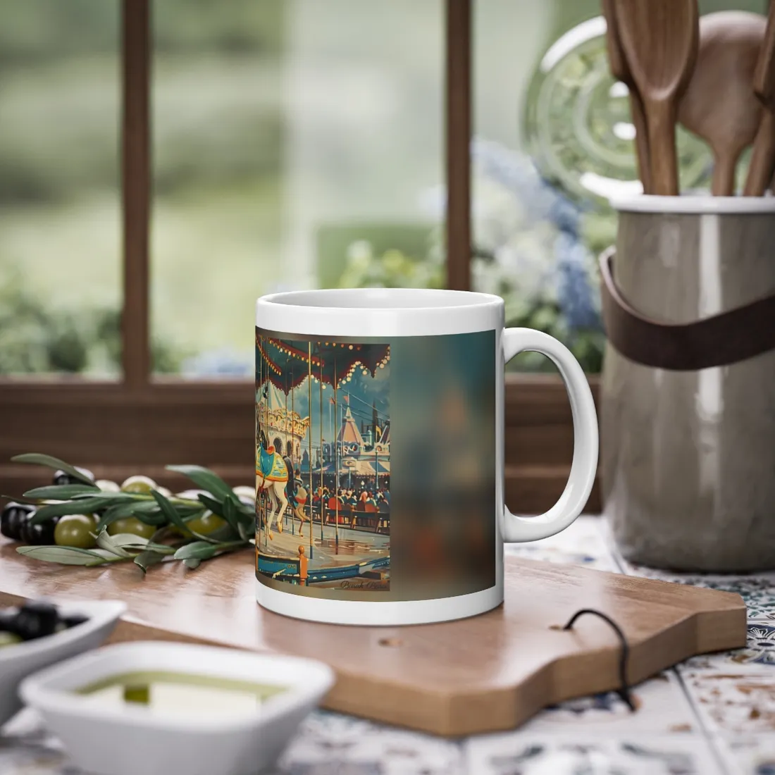 Vintage Disney World Disneyland Attraction Poster: Cinderella Castle - Mug