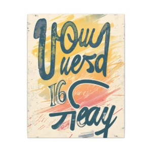 Retro Hand-Lettered Typography Canvas Print