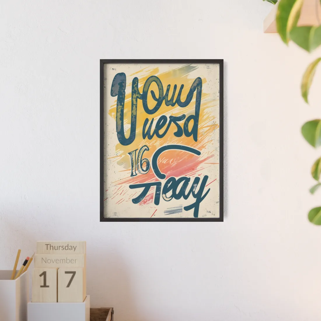 Vintage Distressed Artwork: 20 24 Batch 1 - Framed Poster