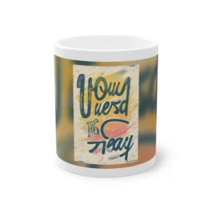 Retro Hand-Lettered Typography Mug