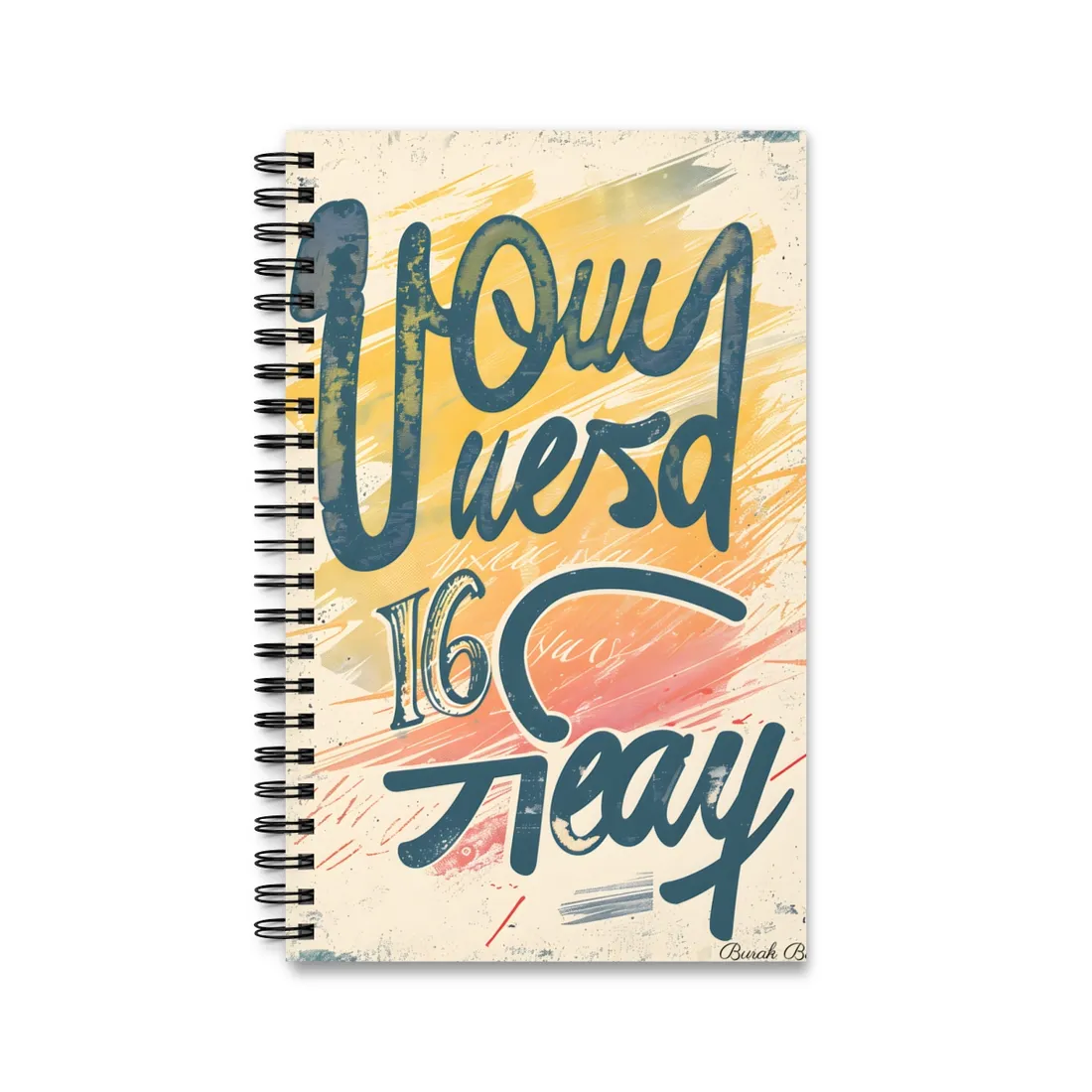 Vintage Distressed Artwork: 20 24 Batch 1 - Spiral Notebook