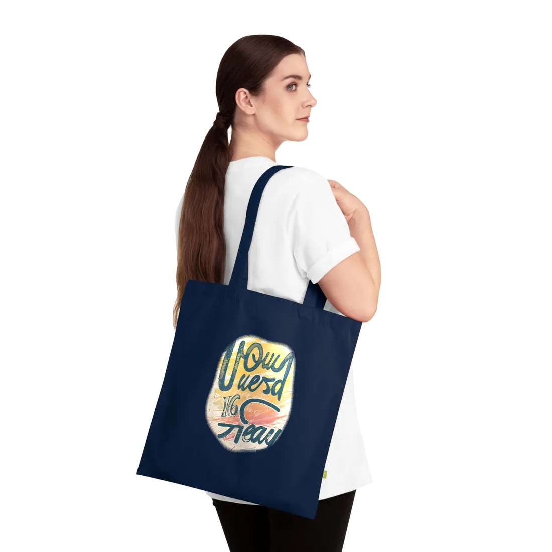 Vintage Distressed Artwork: 20 24 Batch 1 - Tote Bag (French Navy)