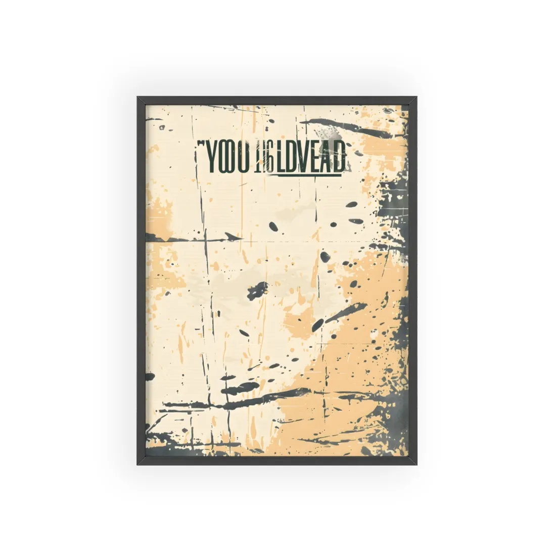 Vintage Distressed Batch 1: A Nostalgic Poster - Framed Poster