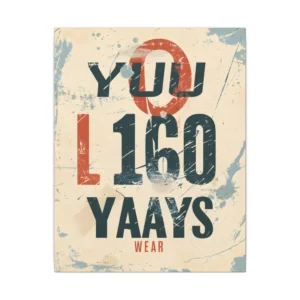 Distressed Vintage Typography Canvas Print