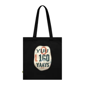 Distressed Vintage Typography Tote Bag