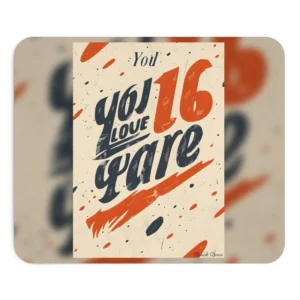 You Love 16 Lettering Mouse Pad