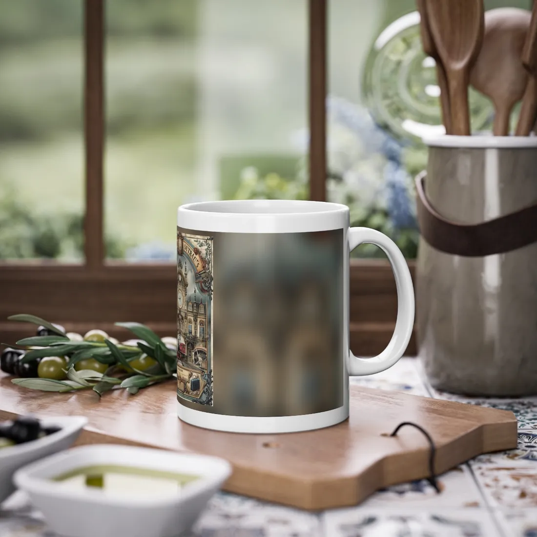 Vintage Farhampton Train Station Sign - Mug