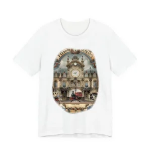 Victorian Train Station Steam Locomotive T-Shirt