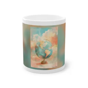World Globe in Clouds Mug