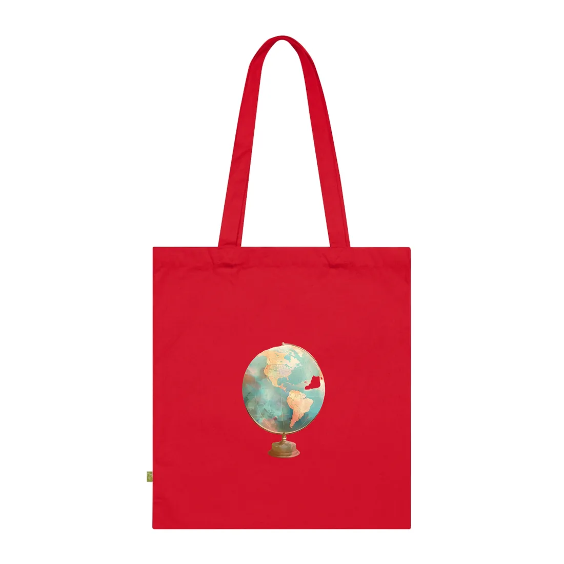 Vintage Globe: 80 Iconic Landmarks - Tote Bag (Classic Red)