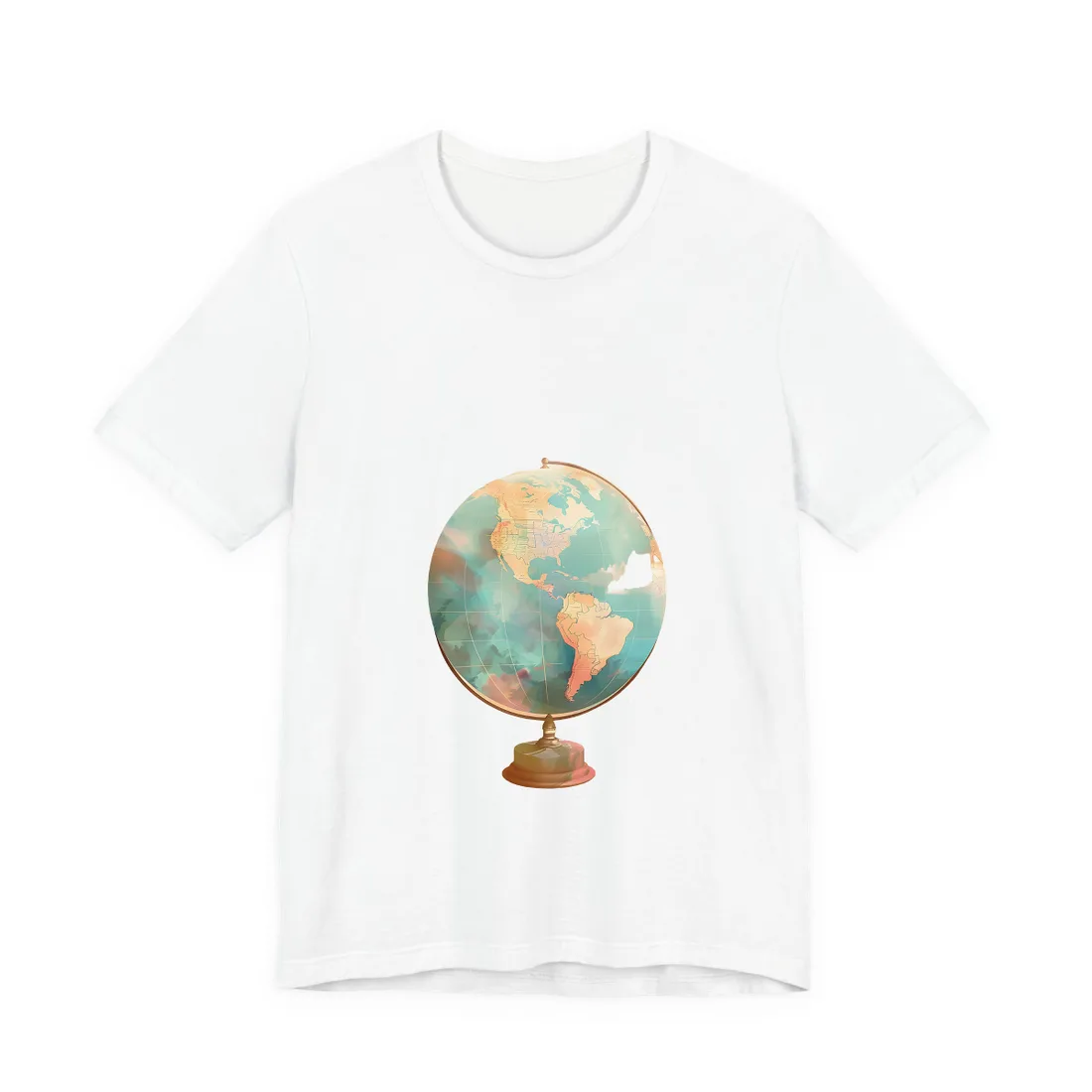 Vintage Globe: 80 Iconic Landmarks - T-Shirt (White)