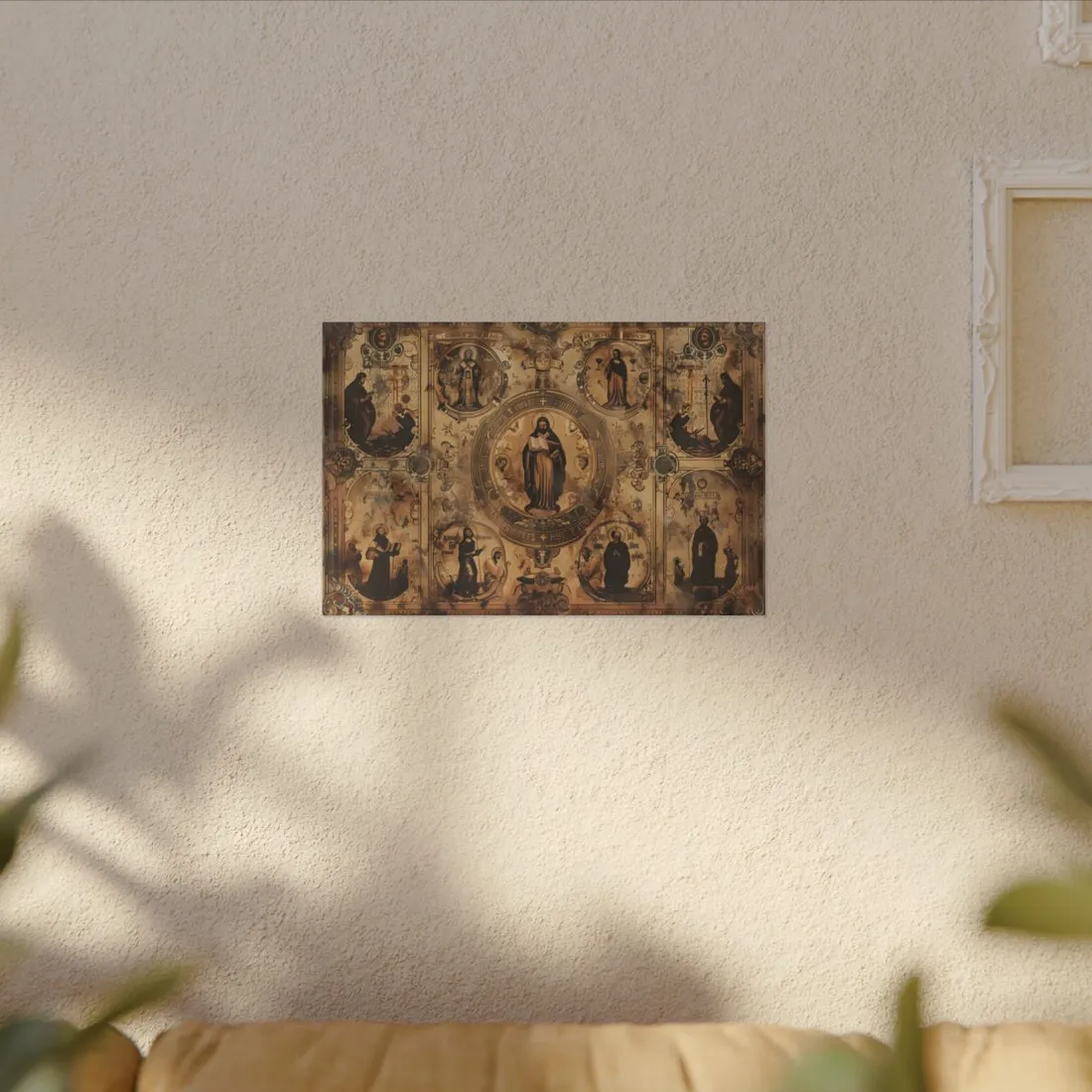 Vintage-Inspired Poster: A Biblical Scene's Gentle Hues - Canvas