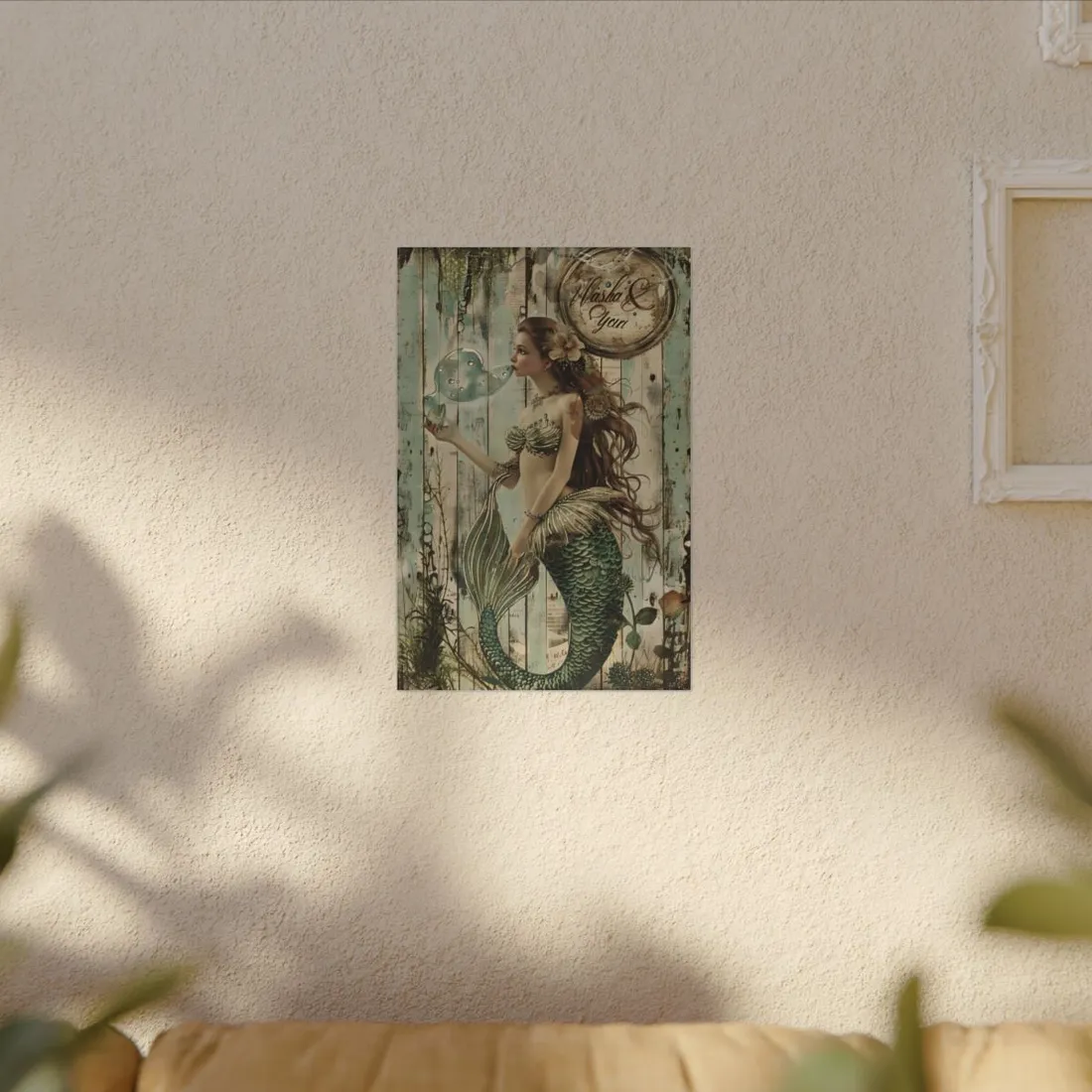 Vintage Mermaid Soap Beauty: A Dreamy - Canvas