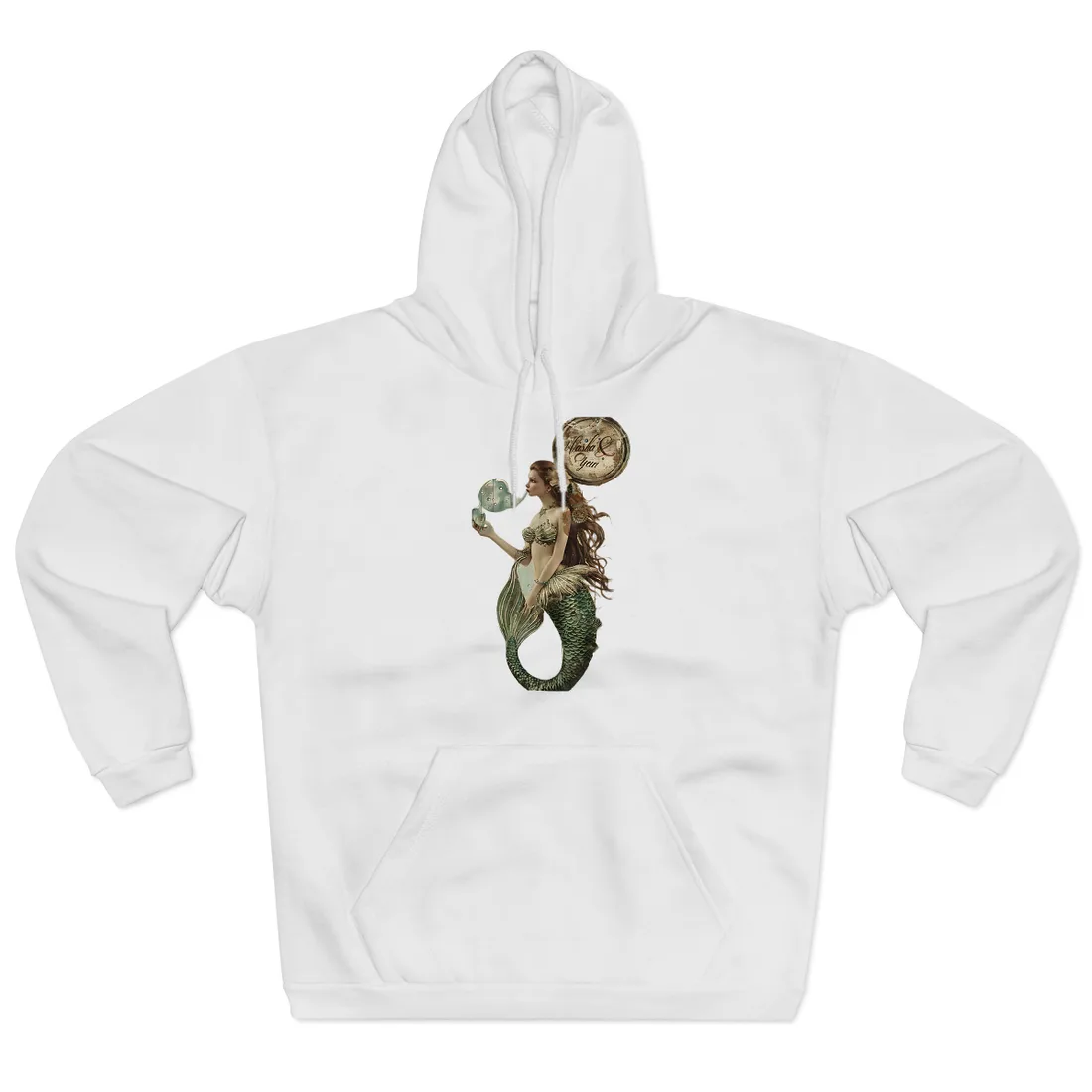 Vintage Mermaid Soap Beauty: A Dreamy - Hoodie (White)