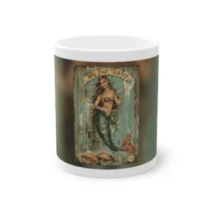 Vintage Mermaid Painting Mug