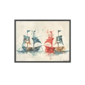 Four Sailing Ships Framed Poster