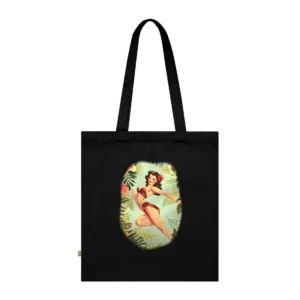 Tropical Pin-Up Hibiscus Tote Bag