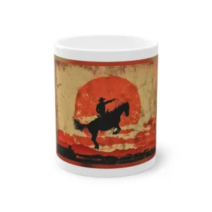 Bucking Horse Sunset Mug