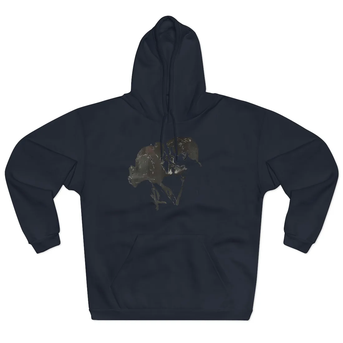 Vintage Romance: Couples in Love - Newsprint Art - Hoodie (Navy)