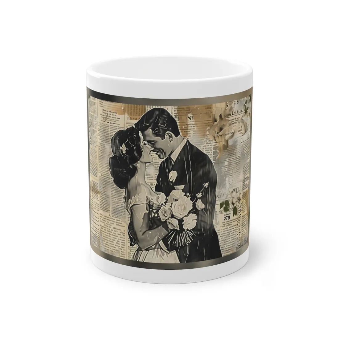 Vintage Romantic Couples: Whispers from the Past - Mug