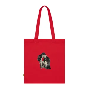 Vintage Newspaper Wedding Kiss Tote Bag