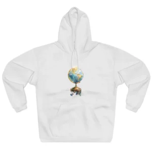 Globe on Brass Stand Hoodie