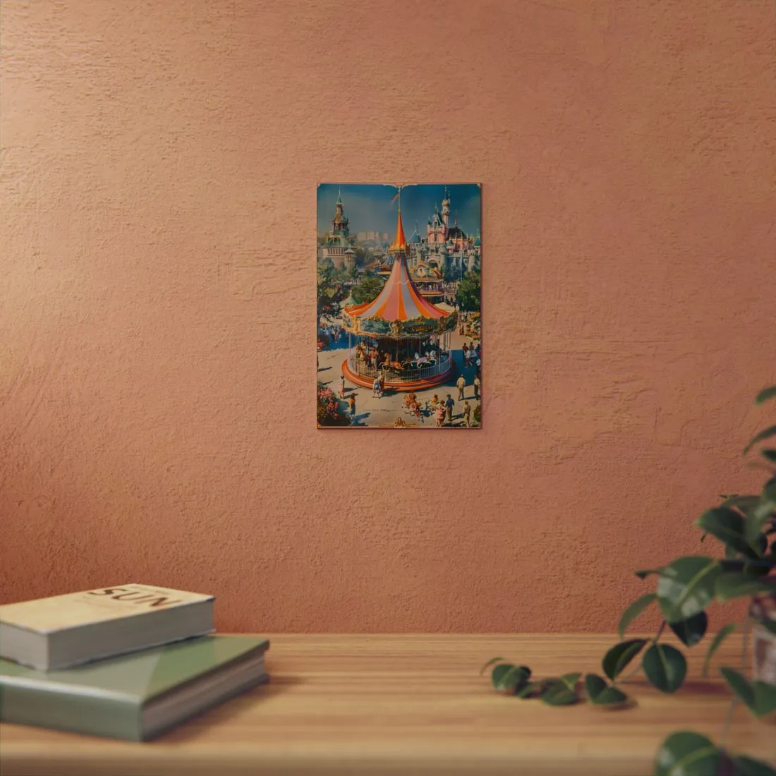 Vintage Theme Park Poster: Nostalgic Adventure - Metal Poster