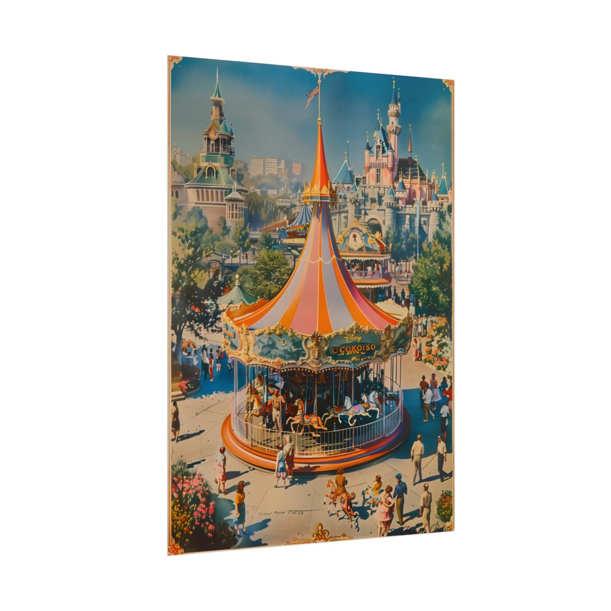 Vintage Theme Park Poster: Nostalgic Adventure - Poster