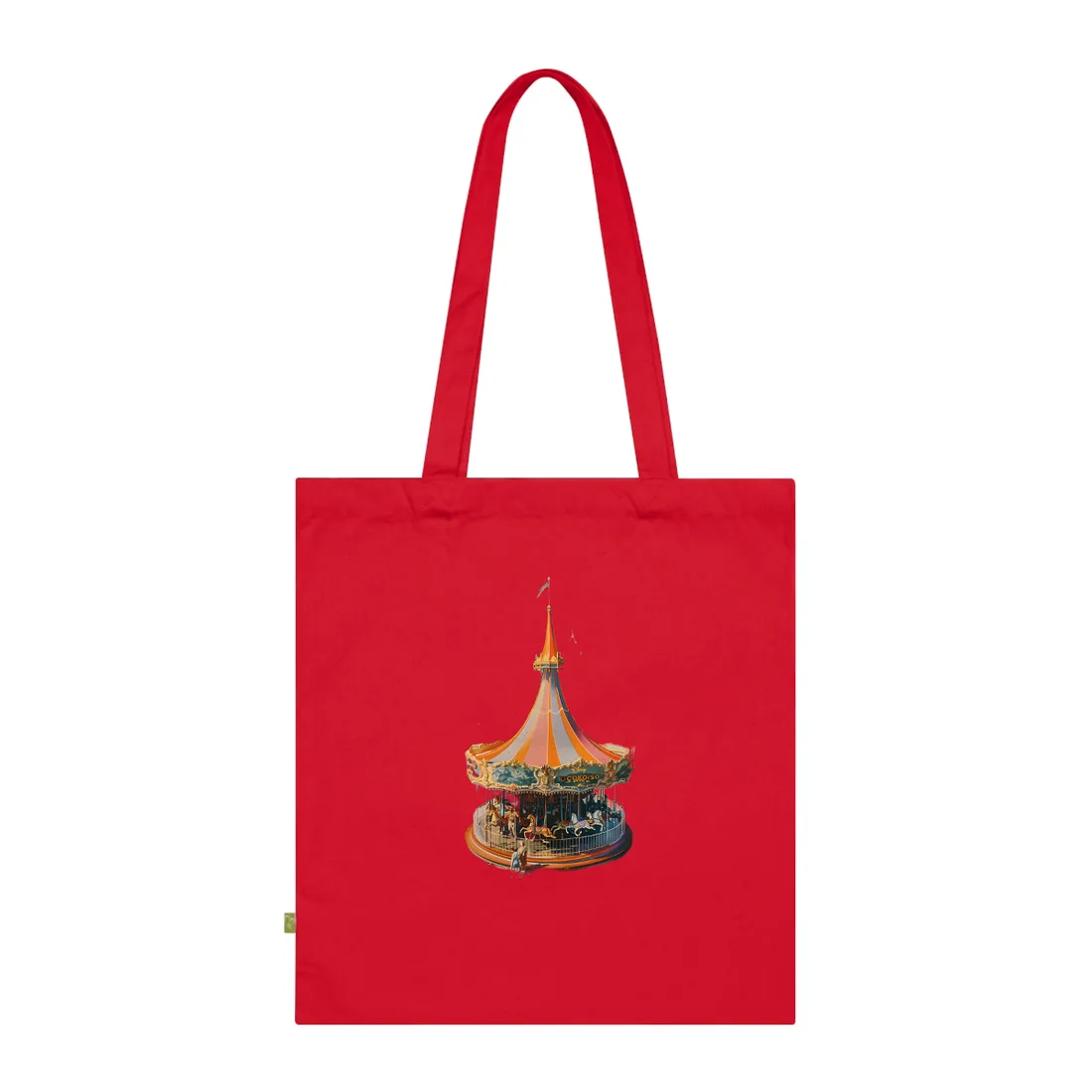 Vintage Theme Park Poster: Nostalgic Adventure - Tote Bag (Classic Red)