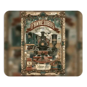 Vintage Steam Locomotive Mouse Pad