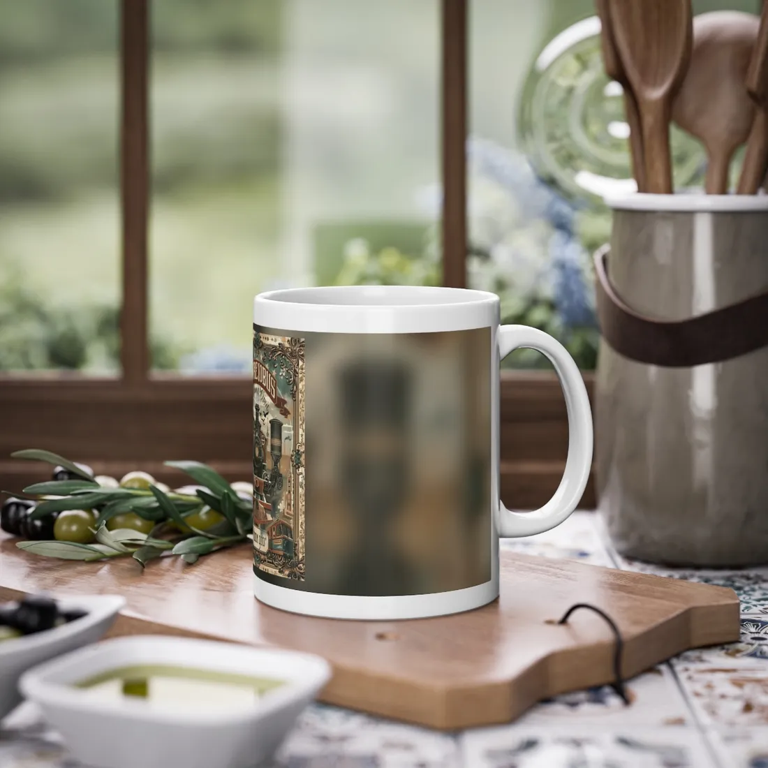 Vintage Train Station Sign: Bold Farhampton - Mug