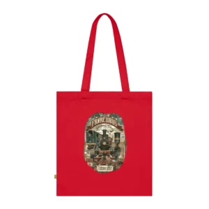 Vintage Steam Locomotive Tote Bag