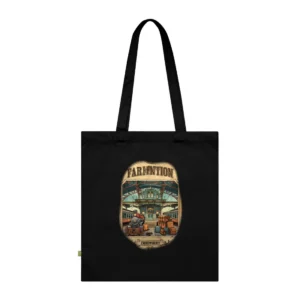 Vintage Train Station Poster Tote Bag