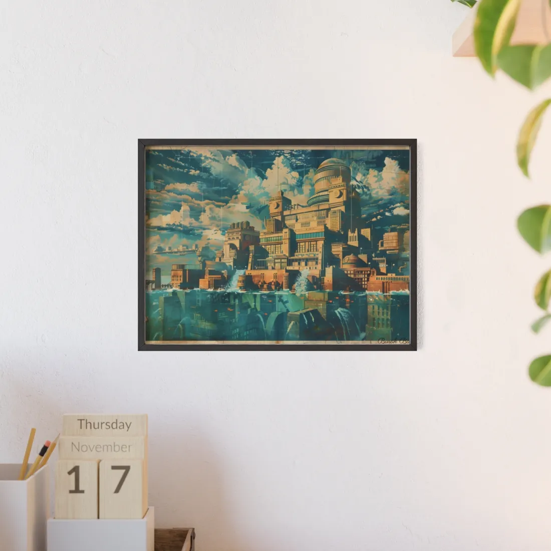 Vintage Travel Poster: Explore The Underwater Destination - Framed Poster
