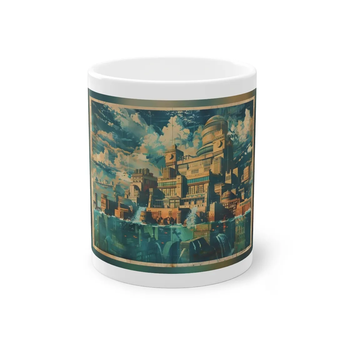 Vintage Travel Poster: Explore The Underwater Destination - Mug