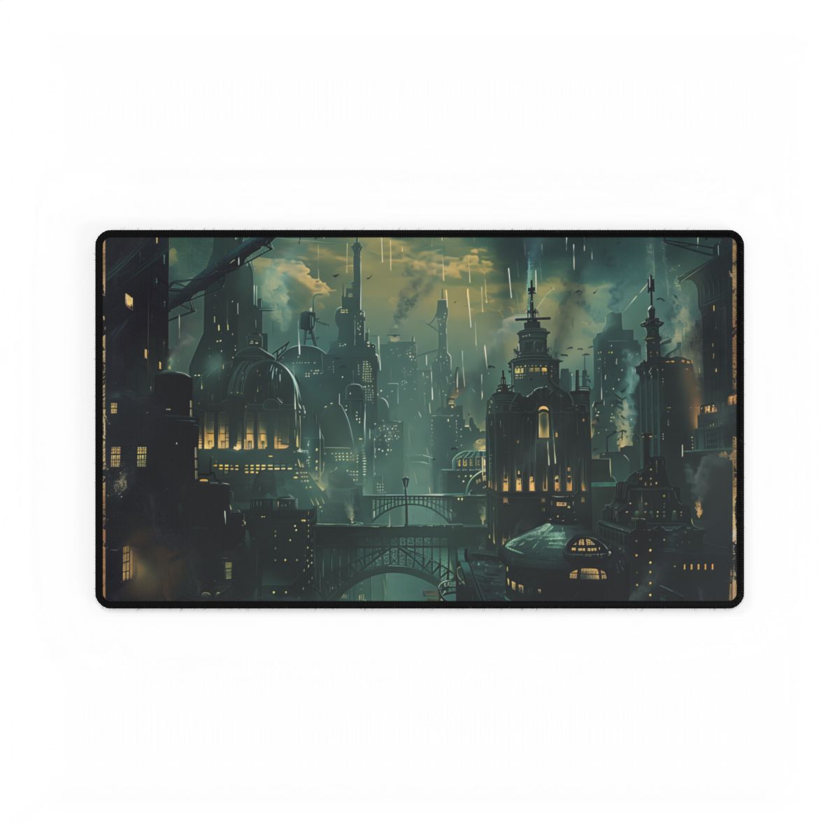 Vintage Underwater Travel Poster: Serene Adventure - Desk Mat