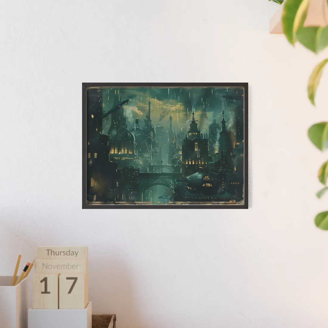 Vintage Underwater Travel Poster: Serene Adventure - Framed Poster