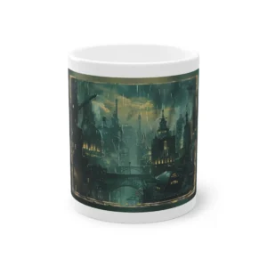 Art Deco City in Rain Mug