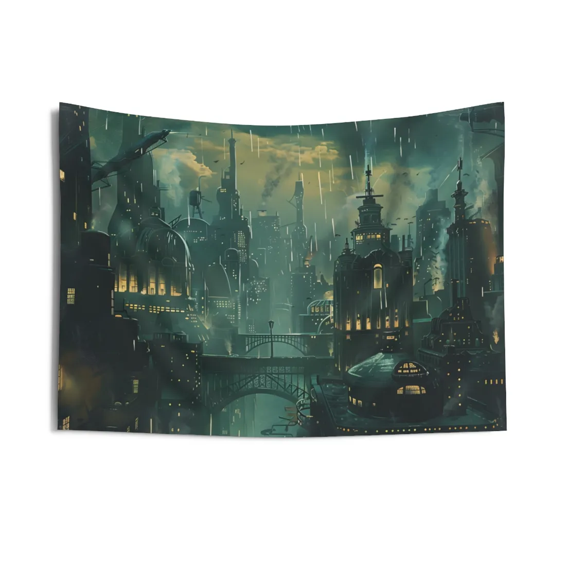 Vintage Underwater Travel Poster: Serene Adventure - Wall Tapestry