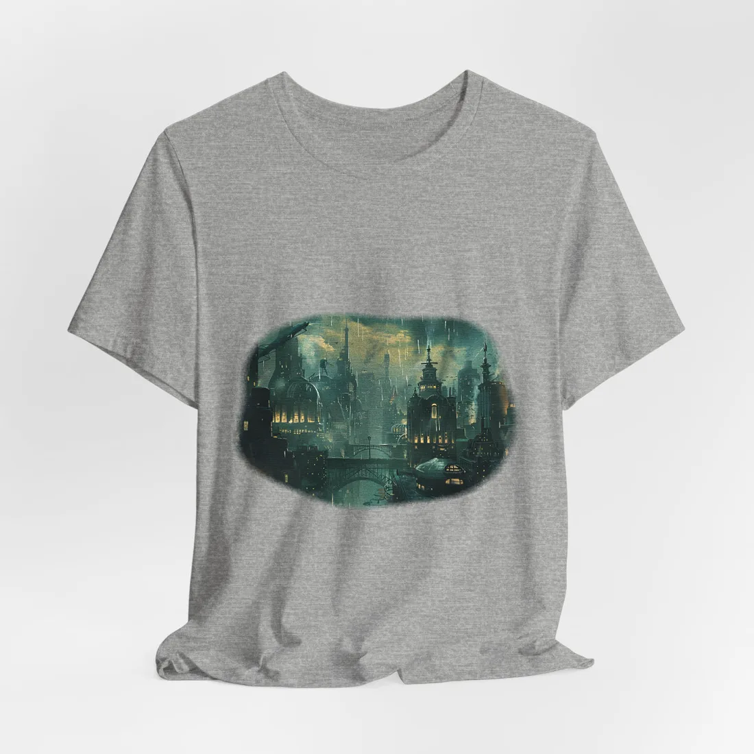 Vintage Underwater Travel Poster: Serene Adventure - T-Shirt (Athletic Heather)