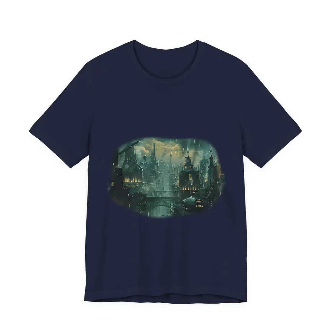 Vintage Underwater Travel Poster: Serene Adventure - T-Shirt (Navy)