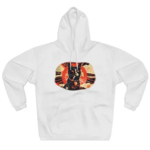 Black Cat with Cigarette Hoodie