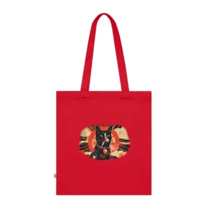 Black Cat with Cigarette Tote Bag