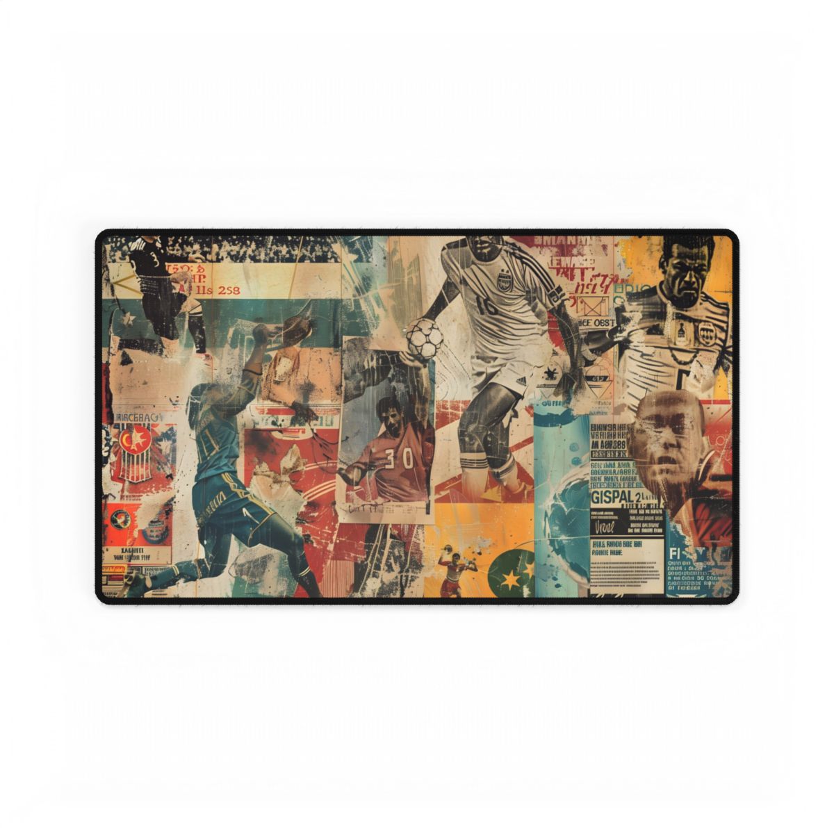 Vintage World Cup Posters: A Historic Soccer Collection - Desk Mat