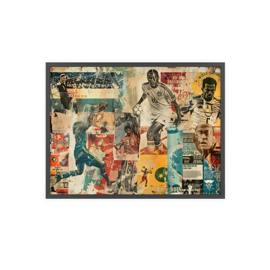 Vintage World Cup Posters: A Historic Soccer Collection - Framed Poster
