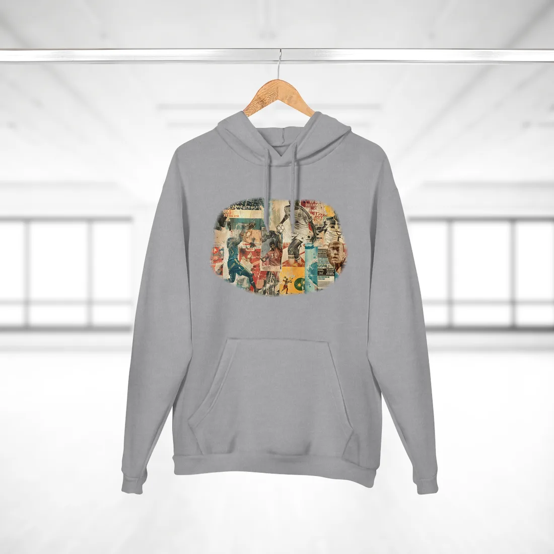 Vintage World Cup Posters: A Historic Soccer Collection - Hoodie (Heather Grey)